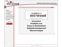 Tablet Screenshot of mc-wood.de